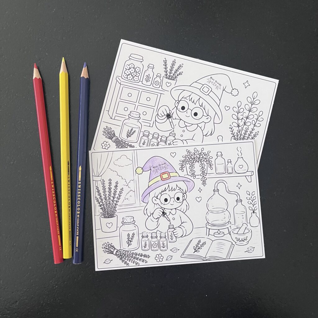 Carte postale à colorier