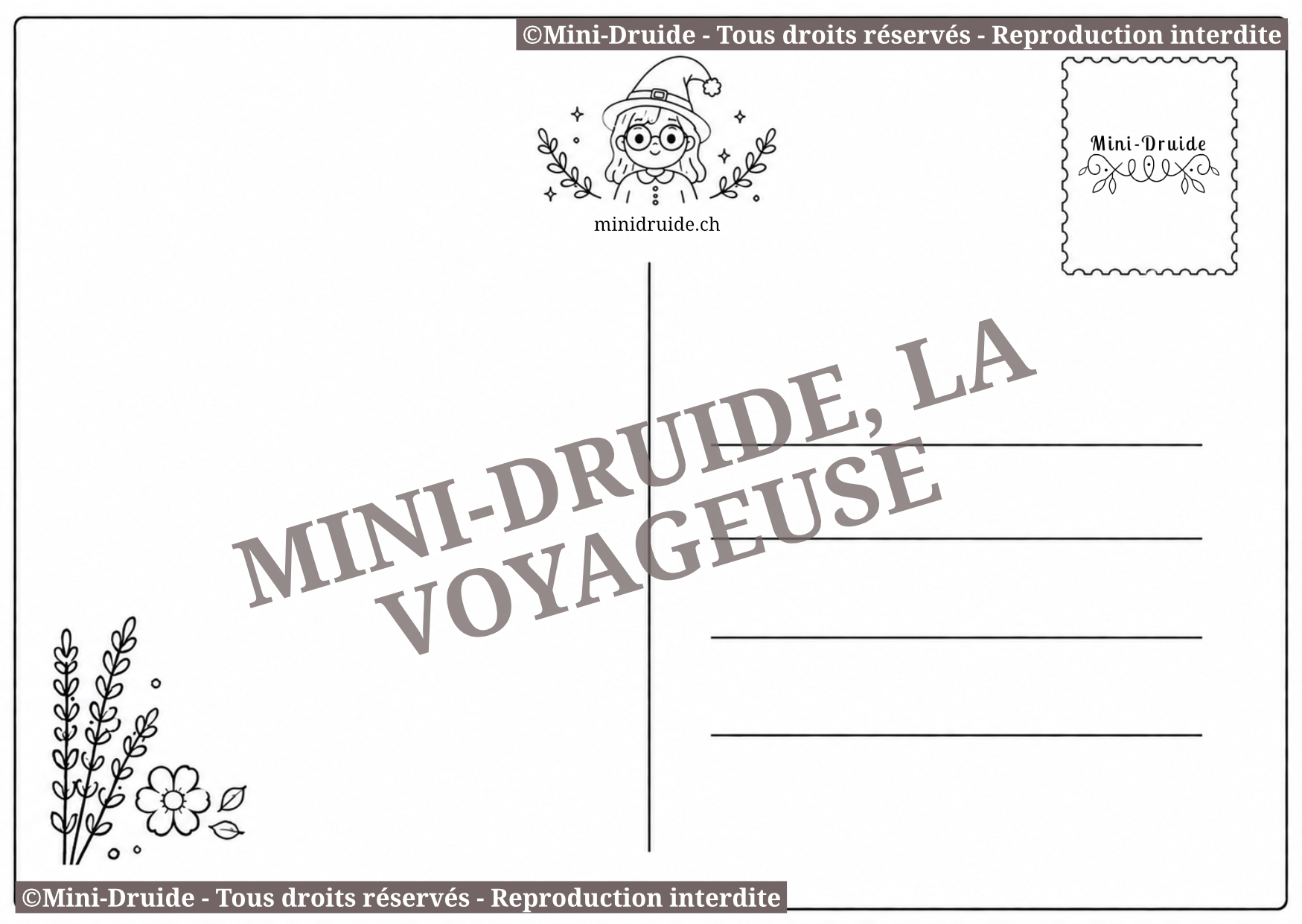 Carte postale à colorier – Image 4